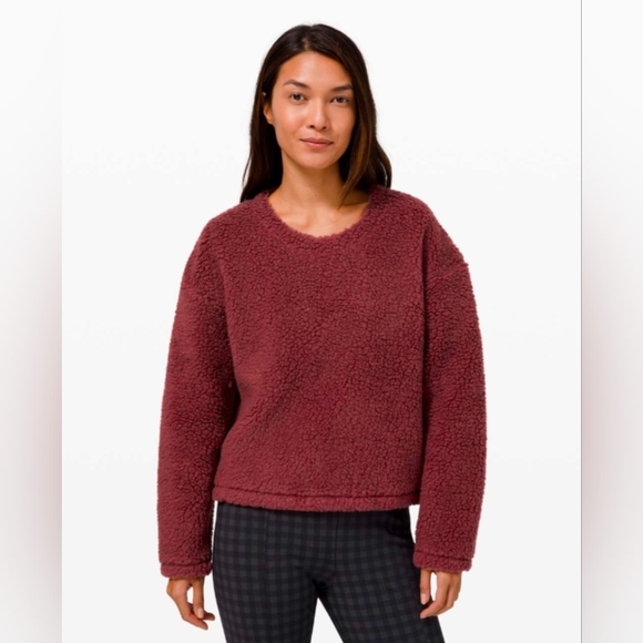 EUC Lululemon Wool Whenever Crew - size 10 - savannah colour - Picture 1 of 10